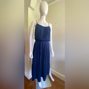 Dark Blue Silk Dress Size:8